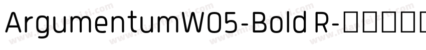 ArgumentumW05-Bold R字体转换